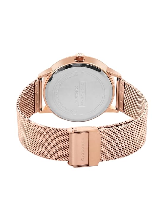 Giordano Analogue Watch for Men with Stylish Mesh Band with Water Resistant Casual Wrist Watch to Complement Your Party Look | GD-50008-44