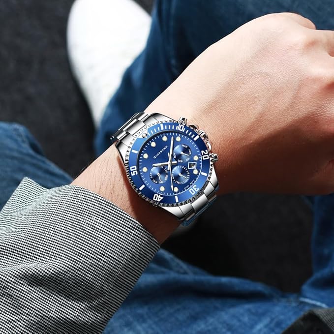 Giordano Multi-Function Analog Wrist Watch for Men Water Resistant with Classy Dial and Strap|Compliment Your Look|Ideal Gift for|Men's|Boy | GZ-50085-33