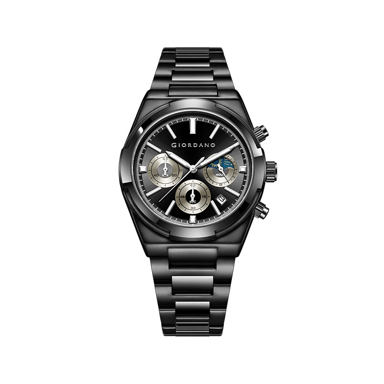 Giordano Luxury multifunctional Watch for Men with round dial, date display and Stainless Steel Strap | GZ-50152-11