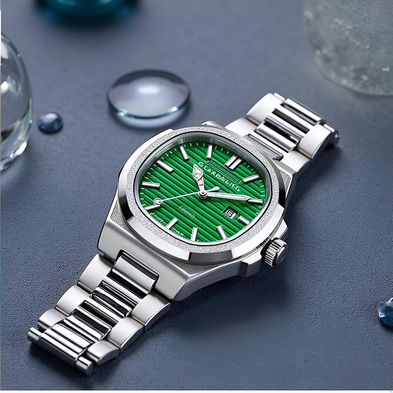 Giordano Analog Watch for Men – Textured Dial, Stainless Steel Strap, Date Display, Quartz Movement, Water Resistant | GZ-50134-44