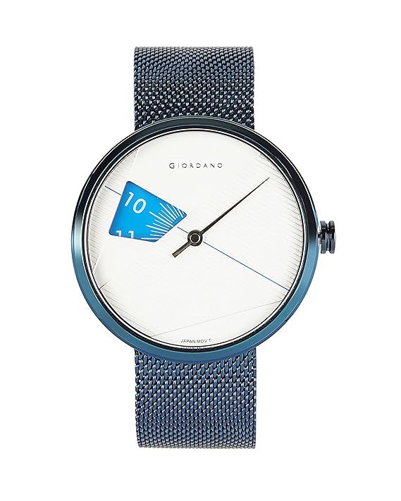 Giordano Analog Watch for Men’s with Color Variant, Stylish Watch Wired Metal Mesh Band, Wrist Watch for Men & Boys to Compliment Your Look/Ideal Gift for Men's | GZ-50050-33