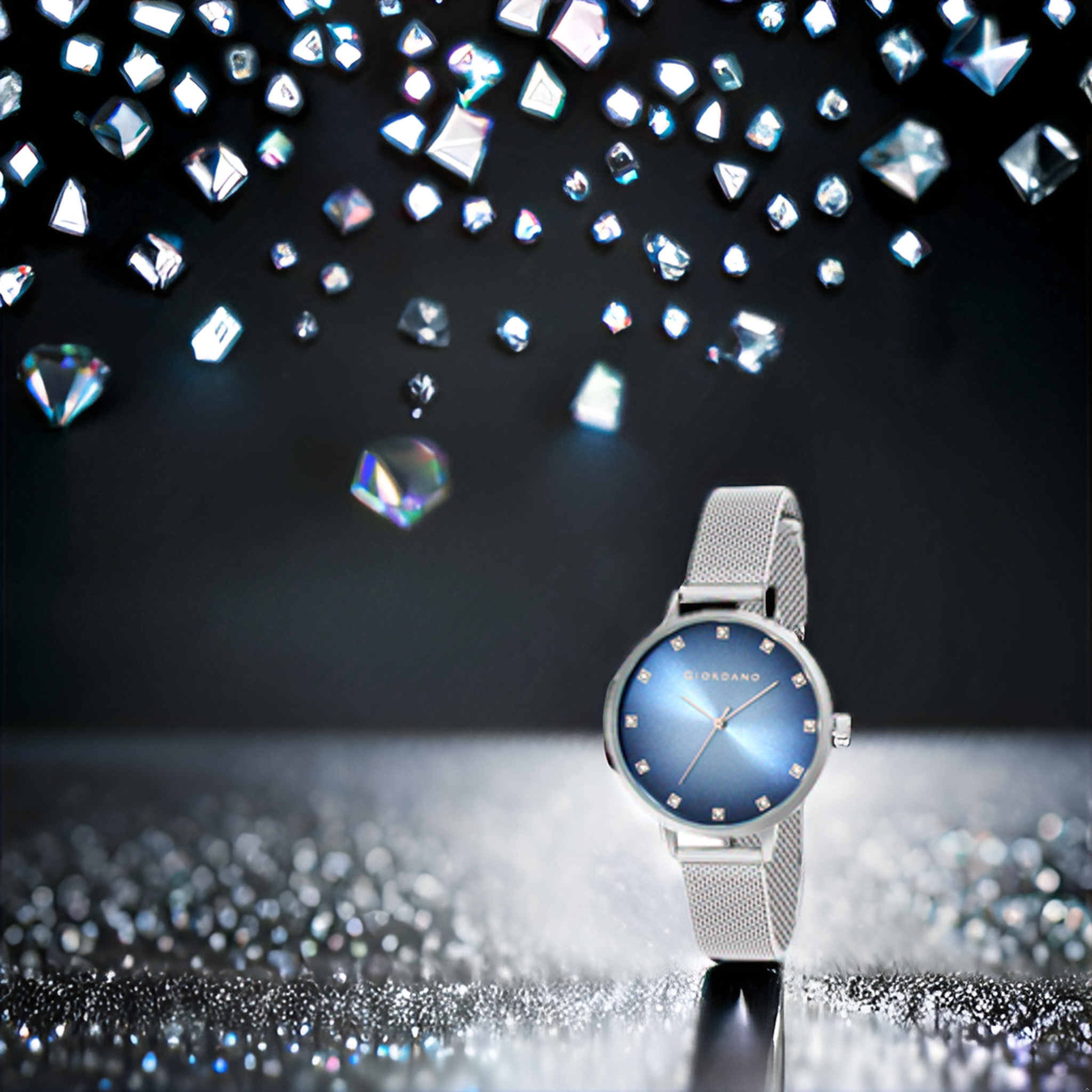 Giordano Analog Wrist Watch for Women Stylish Metal Strap with Water Resistant 3 Hand Mechanism for Girls & Ladies to Compliment Your Look/Ideal Gift for Female - GD-4208-11