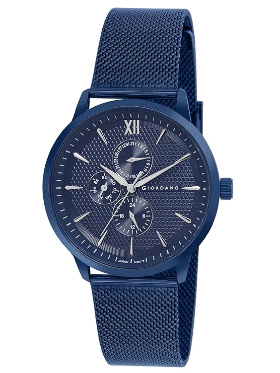 Giordano Analogue Watch for Men with Stylish Mesh Band with Water Resistant Casual Wrist Watch to Complement Your Party Look | GD-50008-33