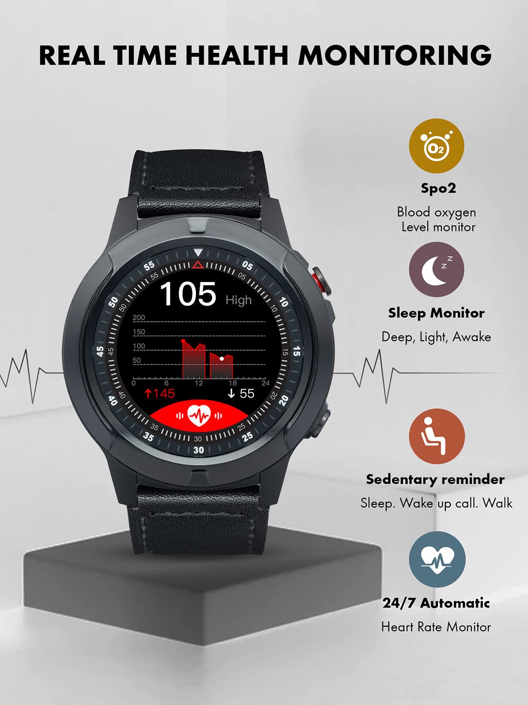 Giordano Smartwatch | GT04-BK