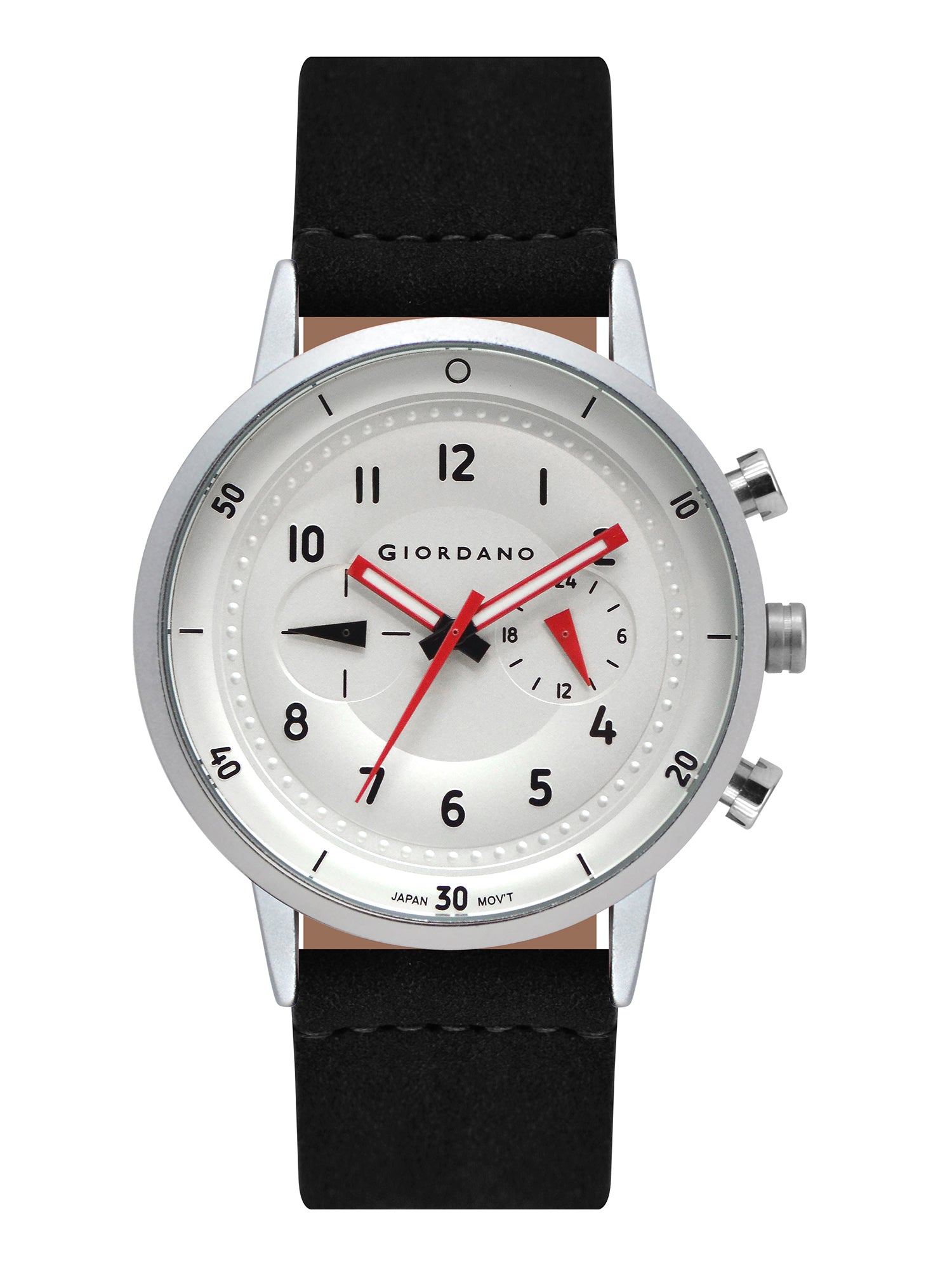 Giordano Analog Sporty Multi-Functional Watch for Men with Round Shape dial and Leather Strap | GZ-50088-02