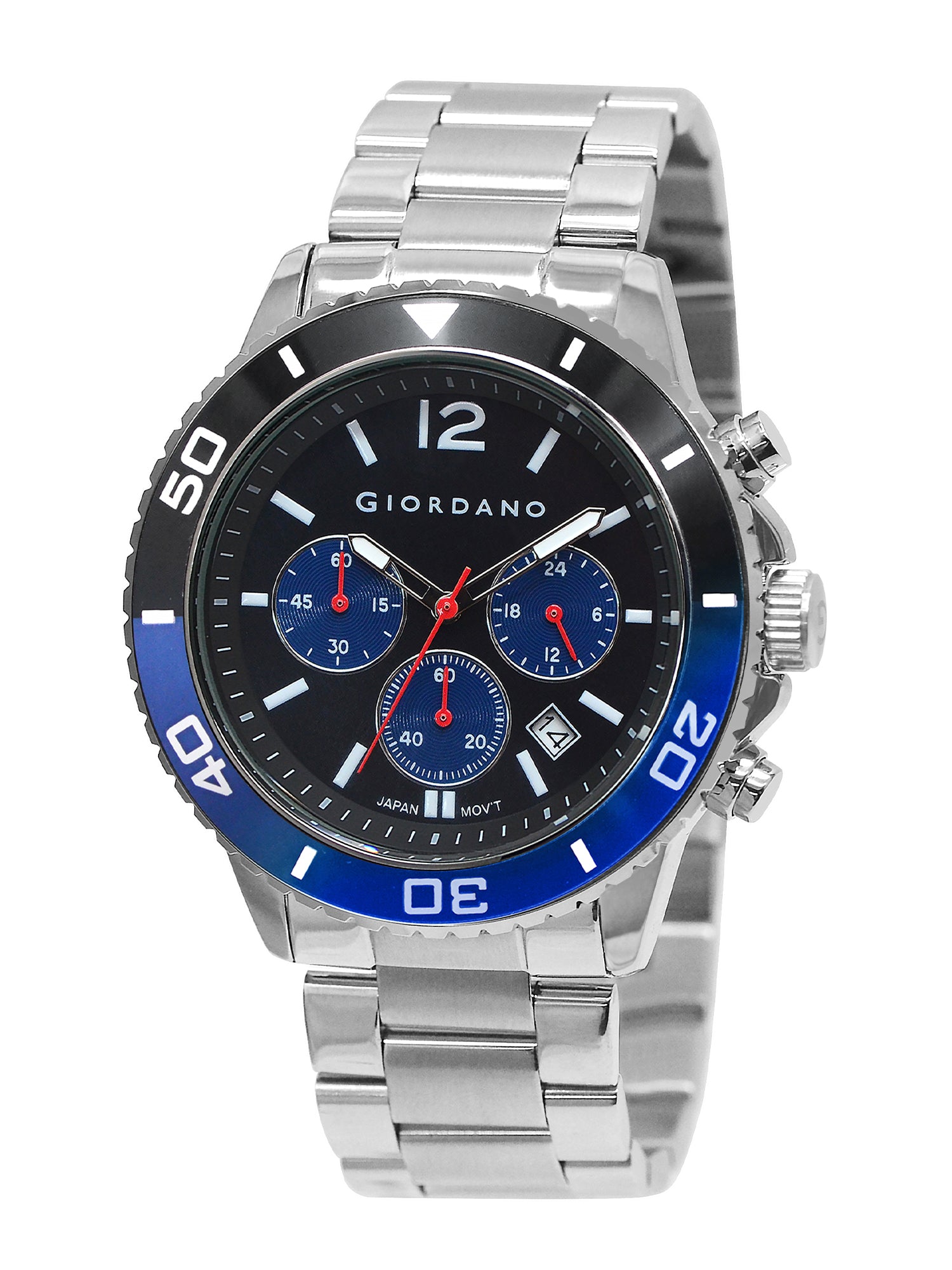 Giordano Analog Stylish Watch for Men & Boys Water Resistant Fashion Watch Round Shape with Multi-Functional Wrist Watch to Compliment Your Look/Ideal Gift for Male | GZ-50091-11