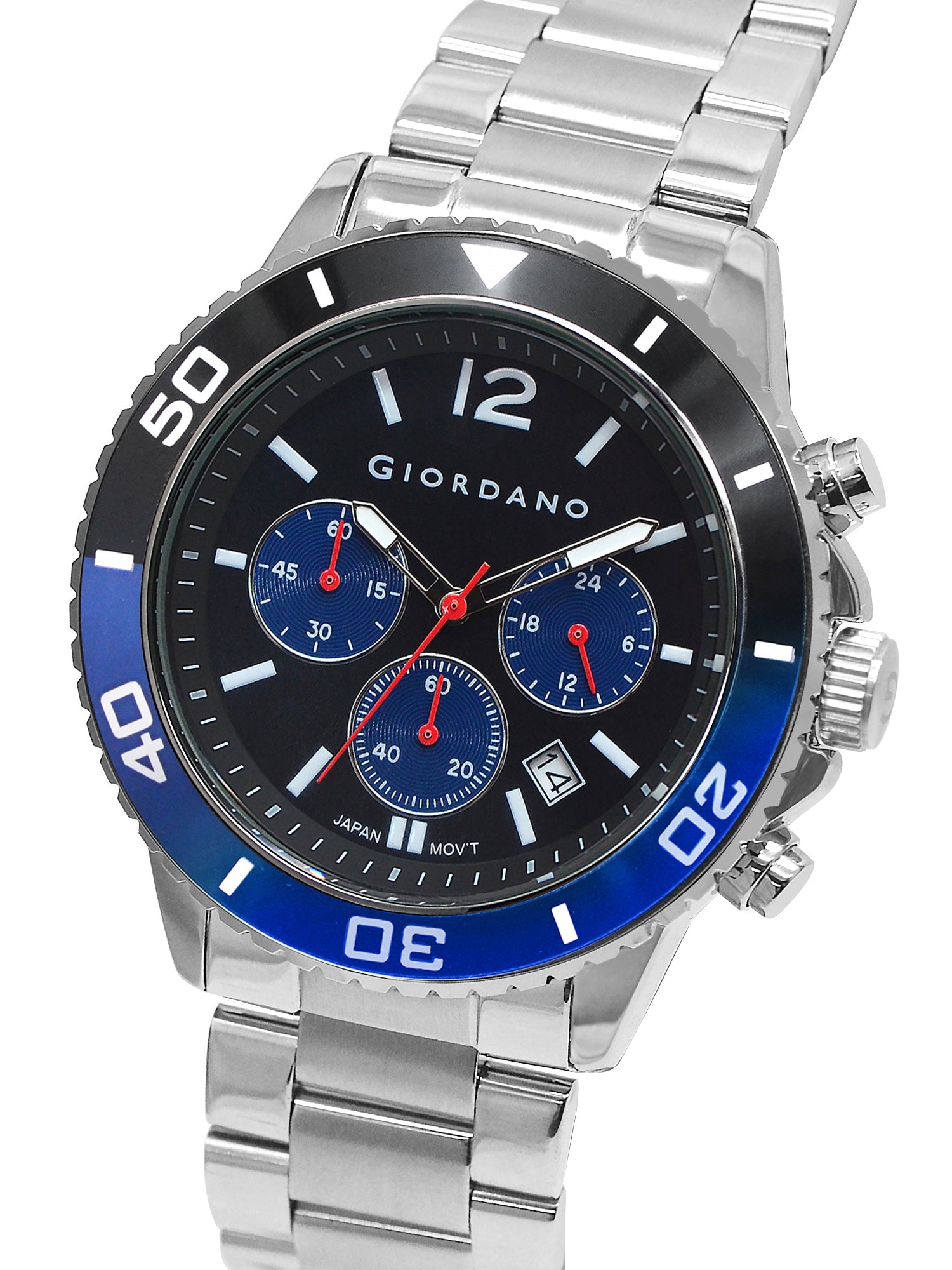 Giordano Analog Stylish Watch for Men & Boys Water Resistant Fashion Watch Round Shape with Multi-Functional Wrist Watch to Compliment Your Look/Ideal Gift for Male | GZ-50091-11