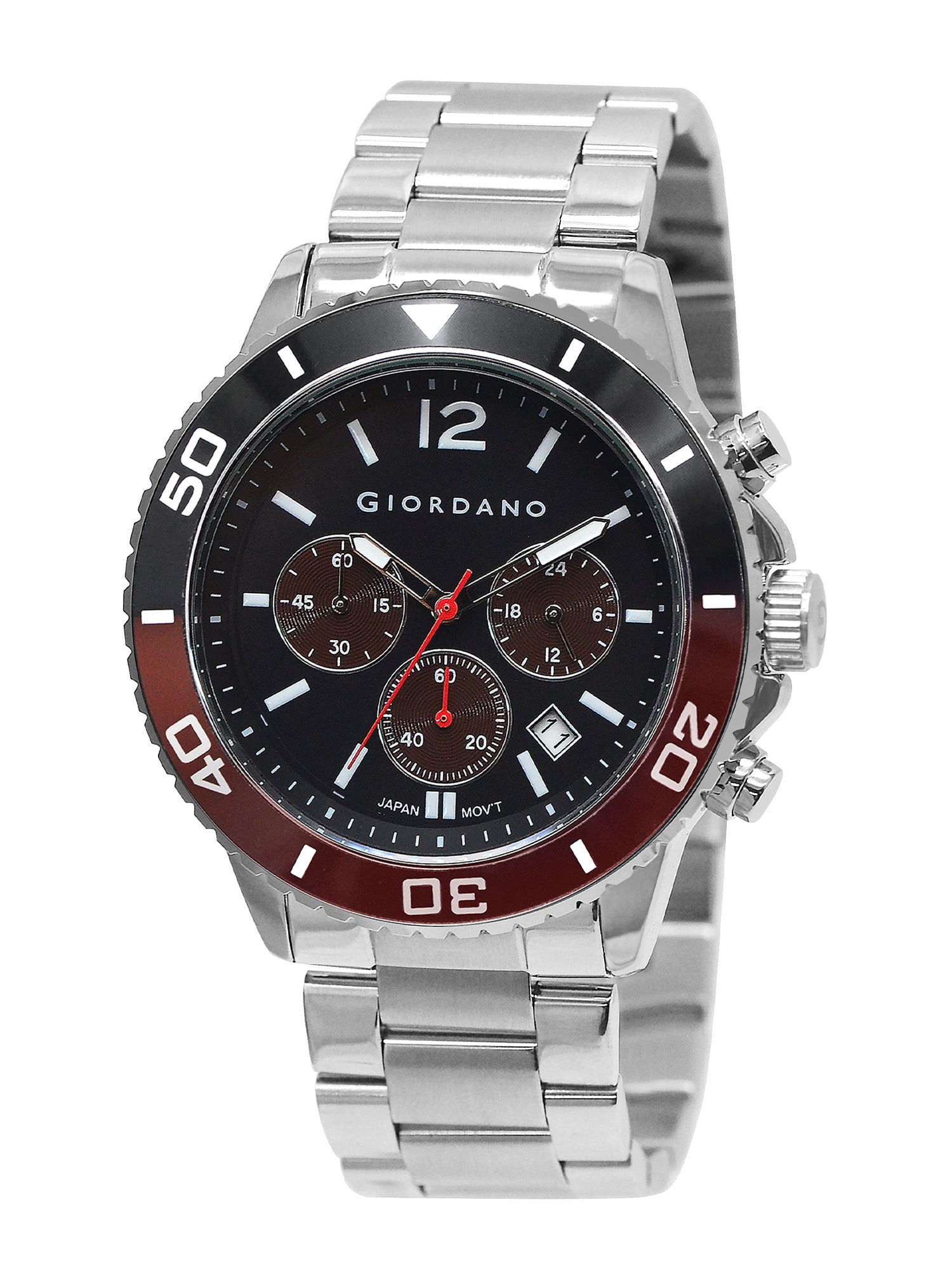 Giordano Analog Stylish Watch for Men & Boys Water Resistant Fashion Watch Round Shape with Multi-Functional Wrist Watch to Compliment Your Look/Ideal Gift for Male | GZ-50091-33