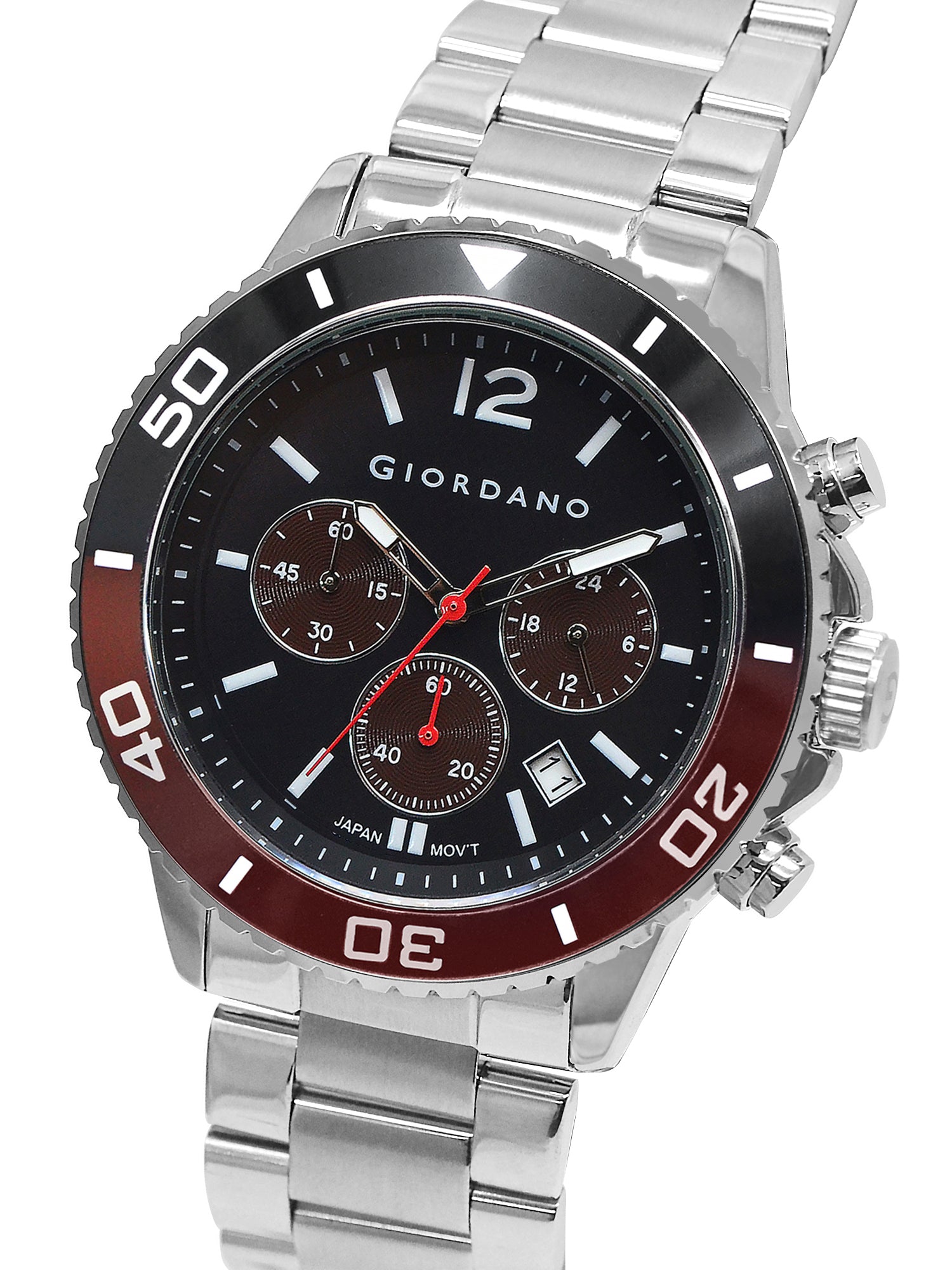 Giordano Analog Stylish Watch for Men & Boys Water Resistant Fashion Watch Round Shape with Multi-Functional Wrist Watch to Compliment Your Look/Ideal Gift for Male | GZ-50091-33