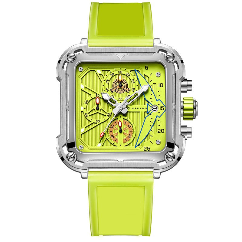 Giordano Multifunction Watch for Men - Perfect Blend of Style and Utility” | Water Resistant Square dial Unique Design Wrist Watch for Man | Best Gift for Males | GZ-50099-01