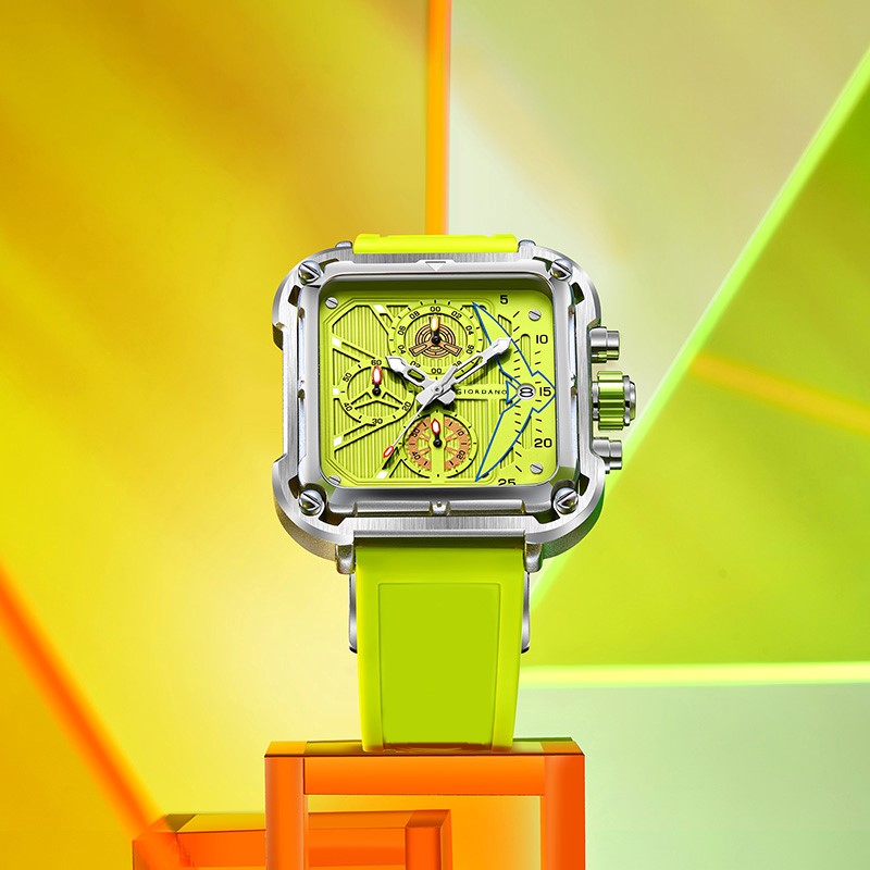 Giordano Multifunction Watch for Men - Perfect Blend of Style and Utility” | Water Resistant Square dial Unique Design Wrist Watch for Man | Best Gift for Males | GZ-50099-01