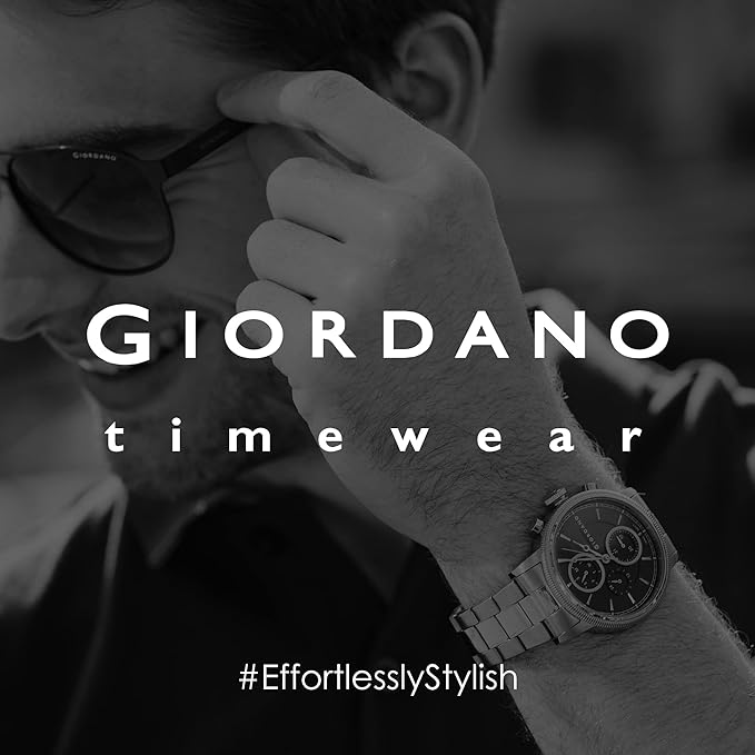 Giordano Multifunction Watch for Men - Perfect Blend of Style and Utility” | Water Resistant Square dial Unique Design Wrist Watch for Man | Best Gift for Males | GZ-50099-02