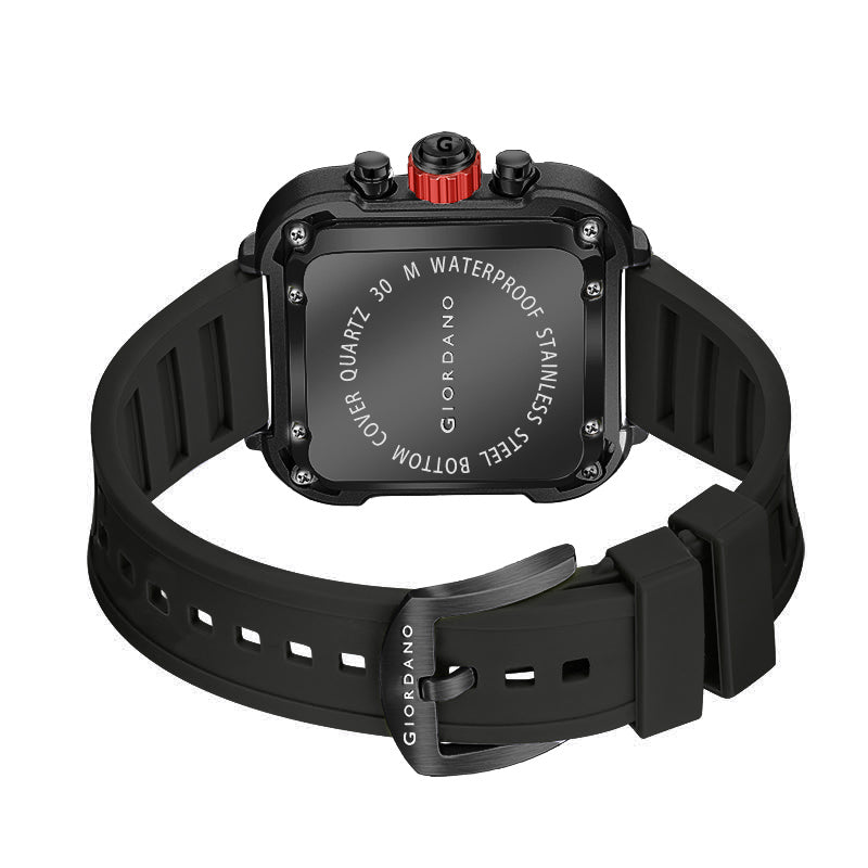 Giordano Multifunction Watch for Men - Perfect Blend of Style and Utility” | Water Resistant Square dial Unique Design Wrist Watch for Man | Best Gift for Males | GZ-50099-03