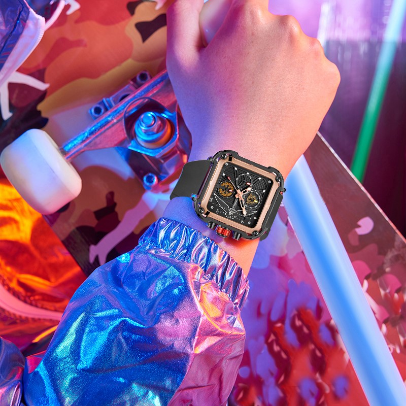 Giordano Multifunction Watch for Men - Perfect Blend of Style and Utility” | Water Resistant Square dial Unique Design Wrist Watch for Man | Best Gift for Males | GZ-50099-03