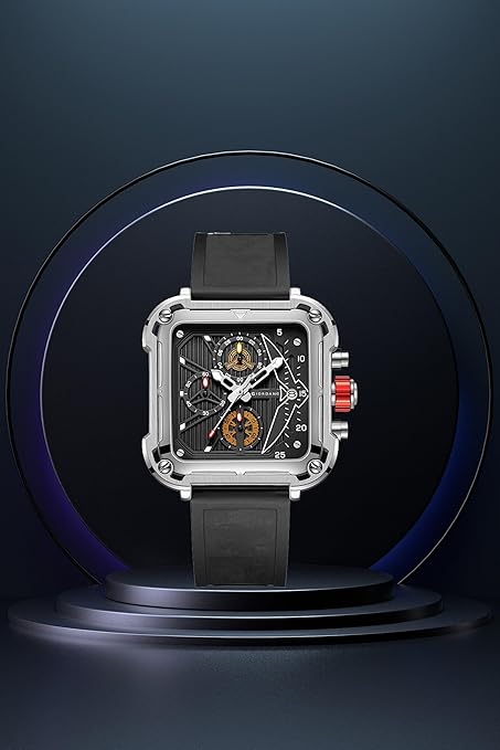 Giordano Multifunction Watch for Men - Perfect Blend of Style and Utility” | Water Resistant Square dial Unique Design Wrist Watch for Man | Best Gift for Males | GZ-50099-03