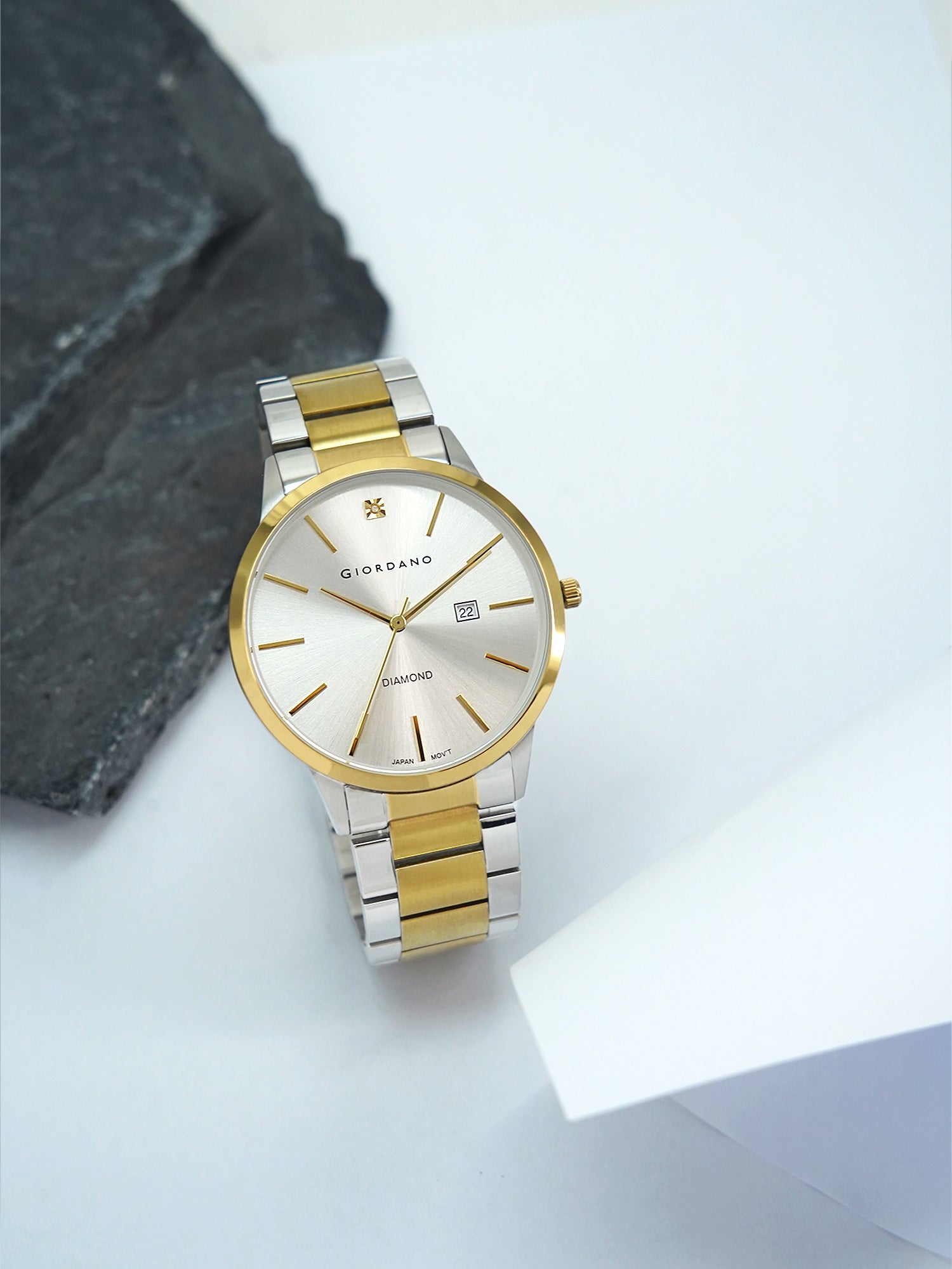 Giordano Analog Stylish Watch for Men & Boys Water Resistant Fashion Watch Round Shape with 3 Hand Mechanism Wrist Watch to Compliment Your Look/Ideal Gift for Male | GZ-50101-44