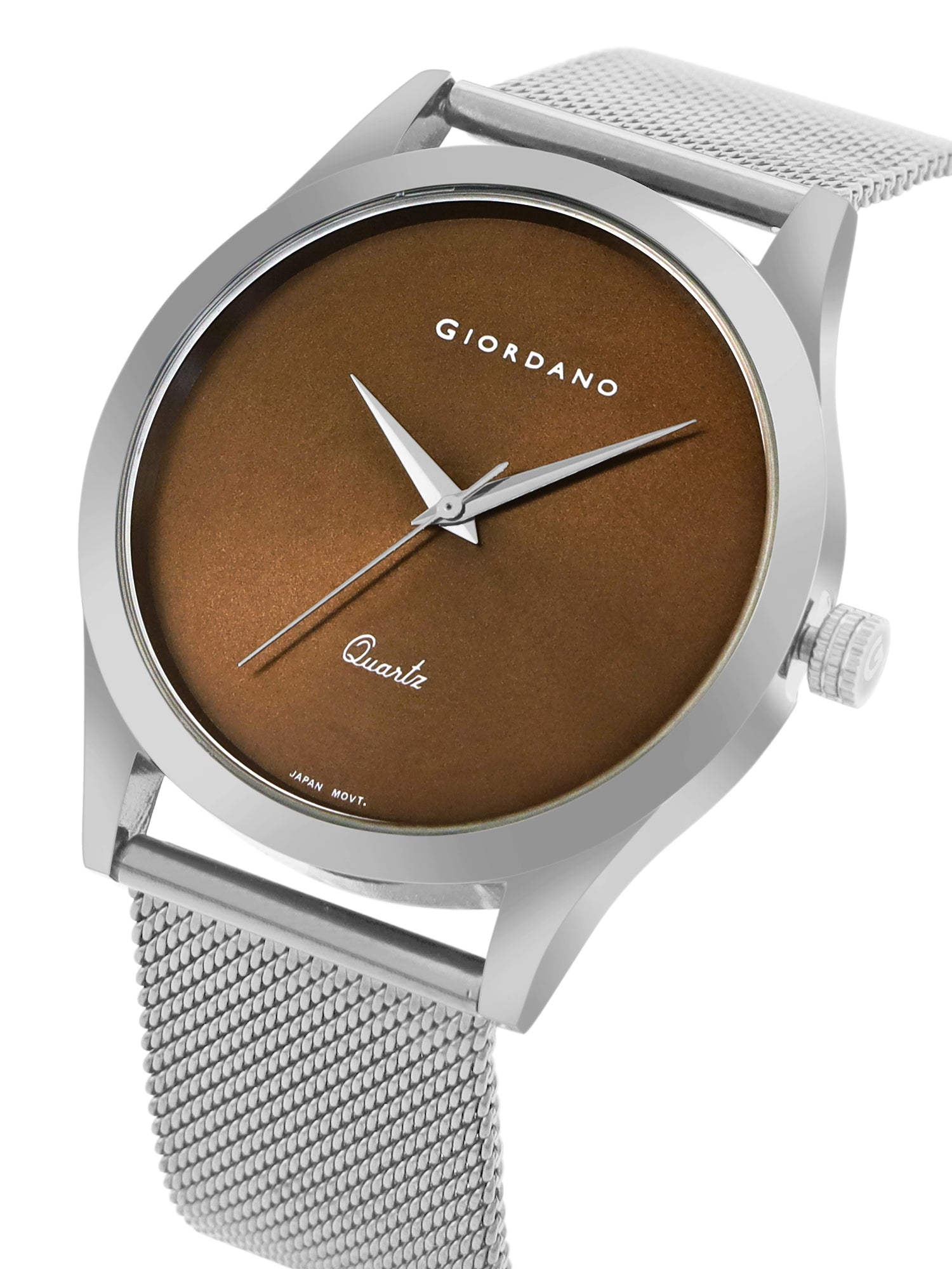 Giordano Analog Watch for Men Stylish Metal Strap| 3 Hands Mechanism with Water Resistant Wrist Watch | GZ-50111-11