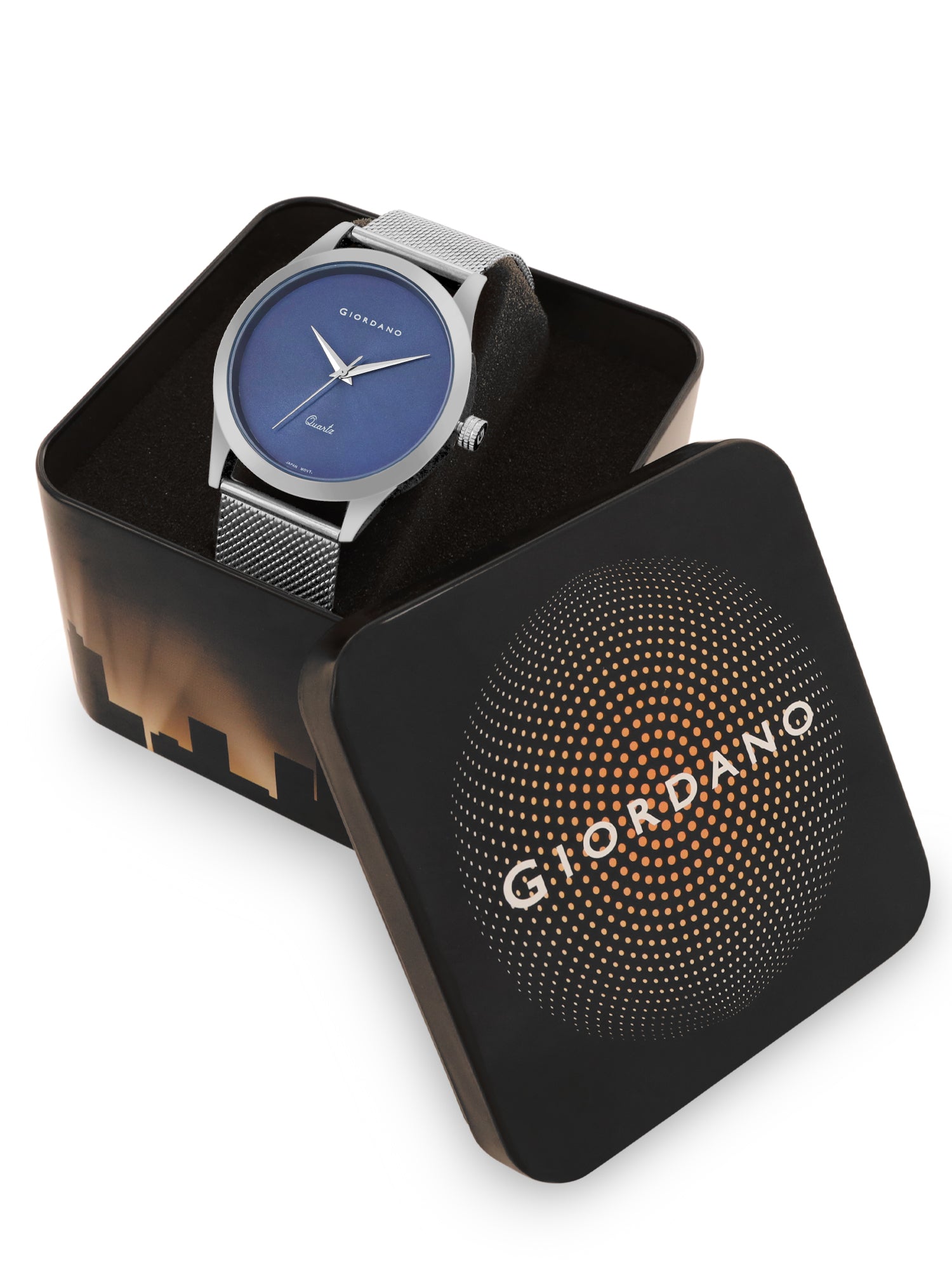 Giordano Analog Watch for Men Stylish Metal Strap| 3 Hands Mechanism with Water Resistant Wrist Watch | GZ-50111-22