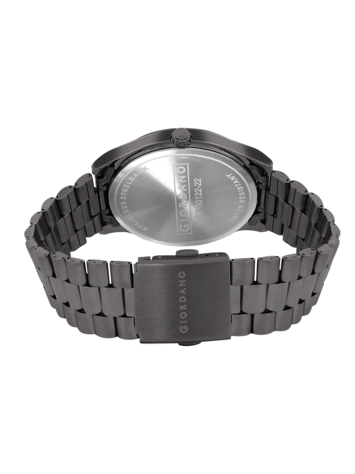 Giordano Analog Watch for Men with Two-Tone Stainless Steel Strap & Textured Dial, Day-Date Display, Elegant Casual Style | GZ-50122-22