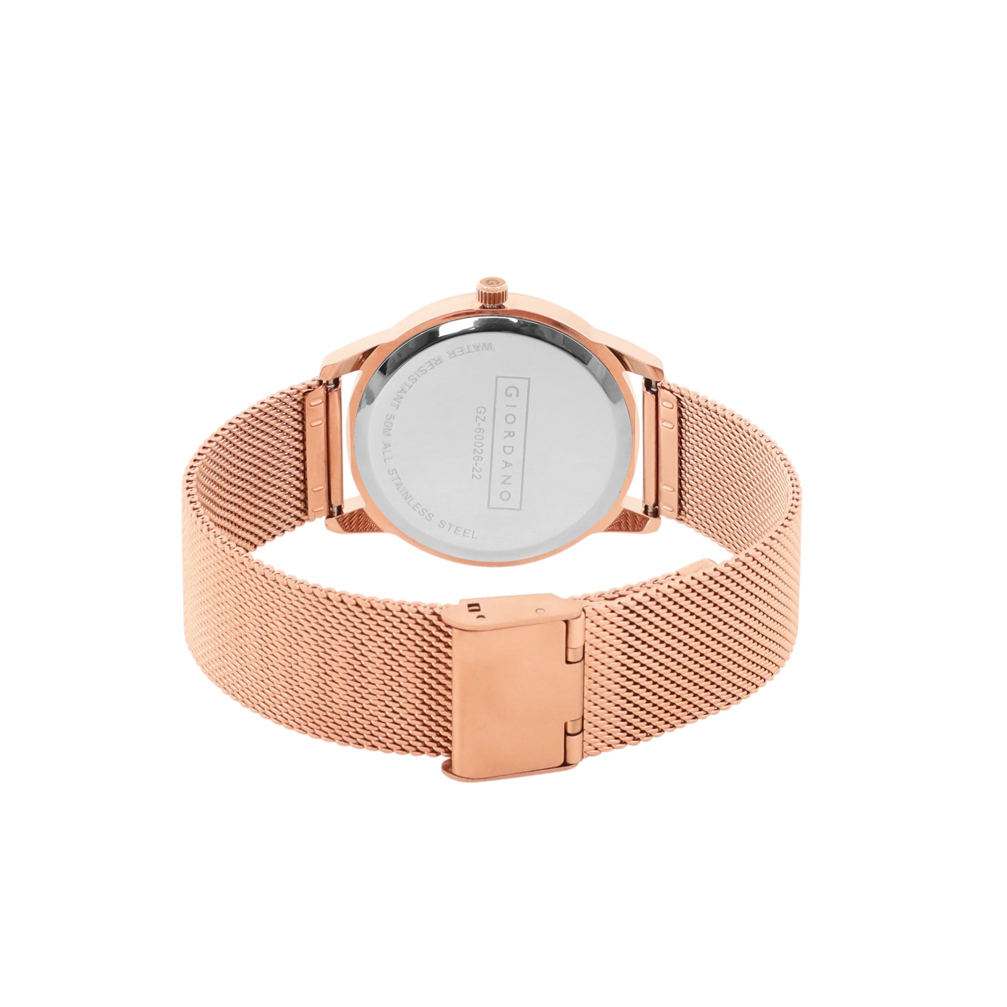 Giordano Analog Watch for Women Stylish Metal Strap| 3 Hands Mechanism with Water Resistant Wrist Watch | GZ-60026-22