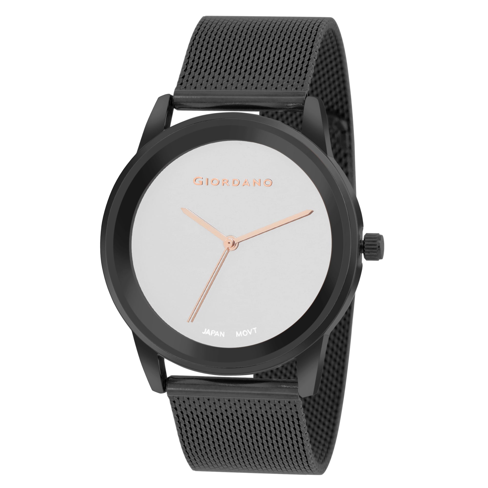 Giordano Analog Watch for Women Stylish Metal Strap| 3 Hands Mechanism with Water Resistant Wrist Watch | GZ-60026-33