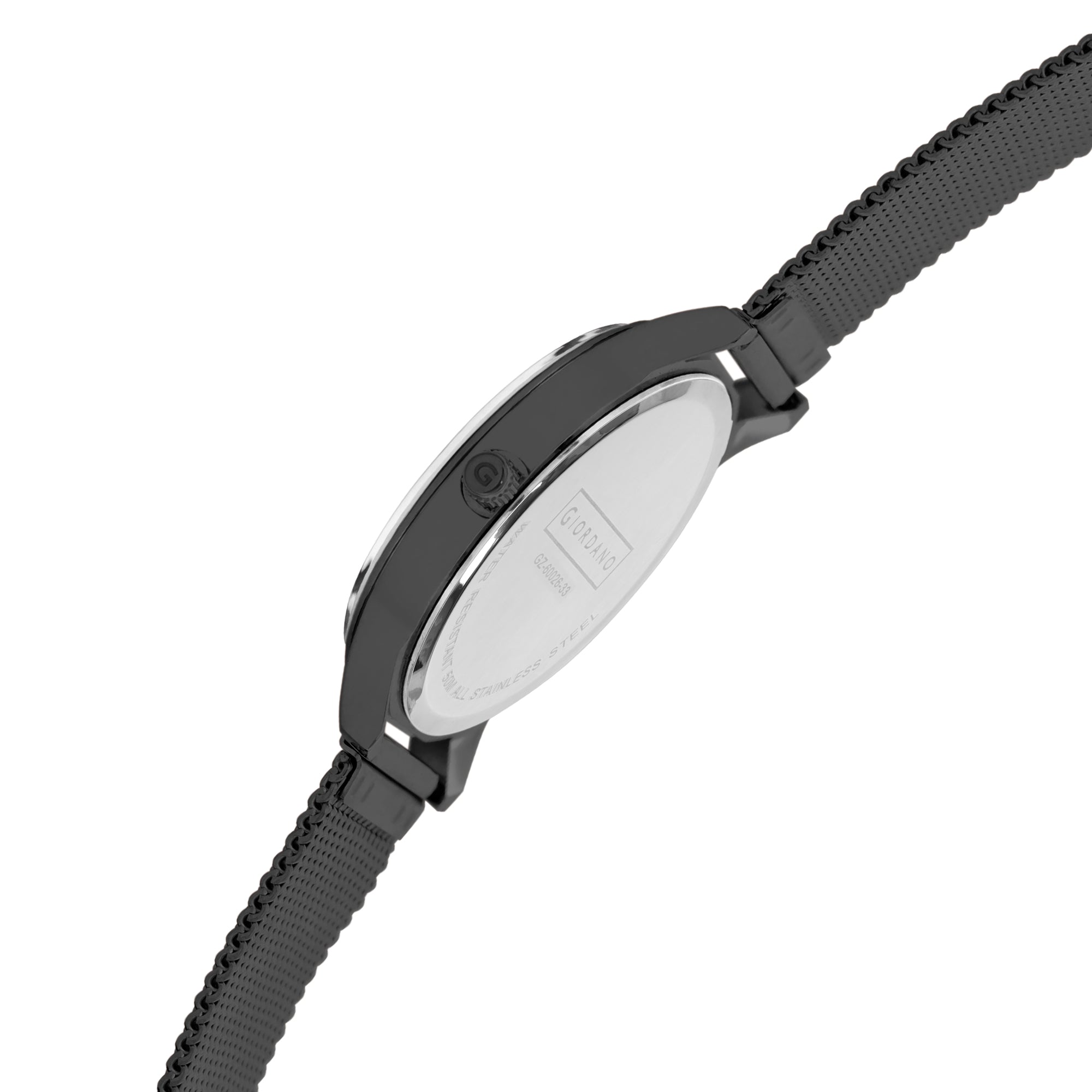 Giordano Analog Watch for Women Stylish Metal Strap| 3 Hands Mechanism with Water Resistant Wrist Watch | GZ-60026-33