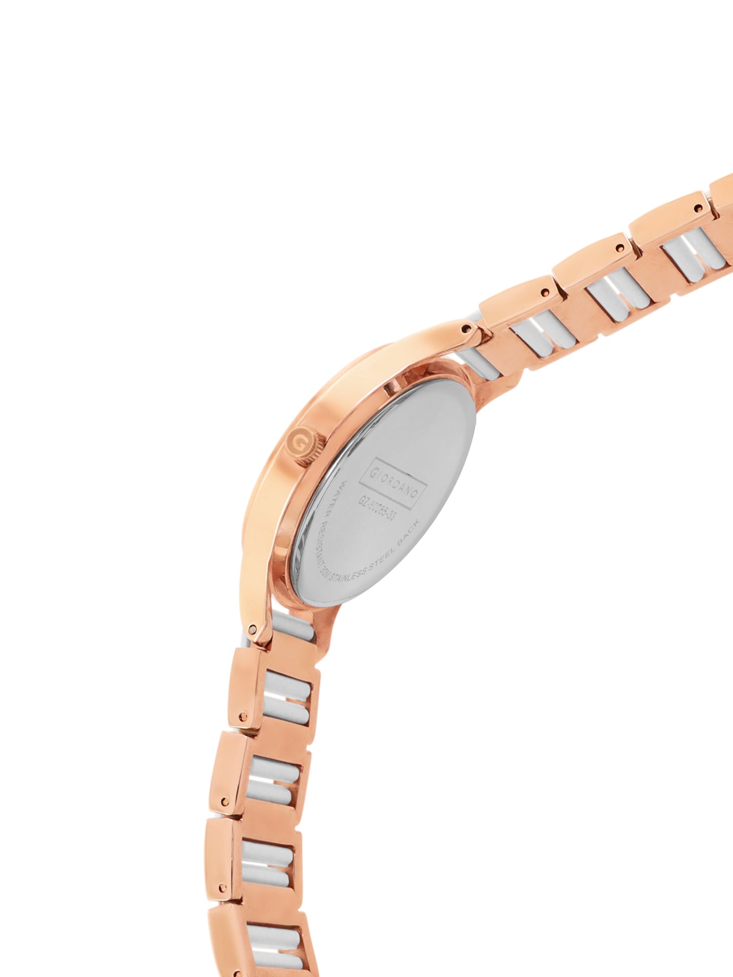 Giordano Analog Watch for Women, Diamond-Set with Metal Strap Ladies Water Resistant Wrist Watch for Female | GZ-60065-33