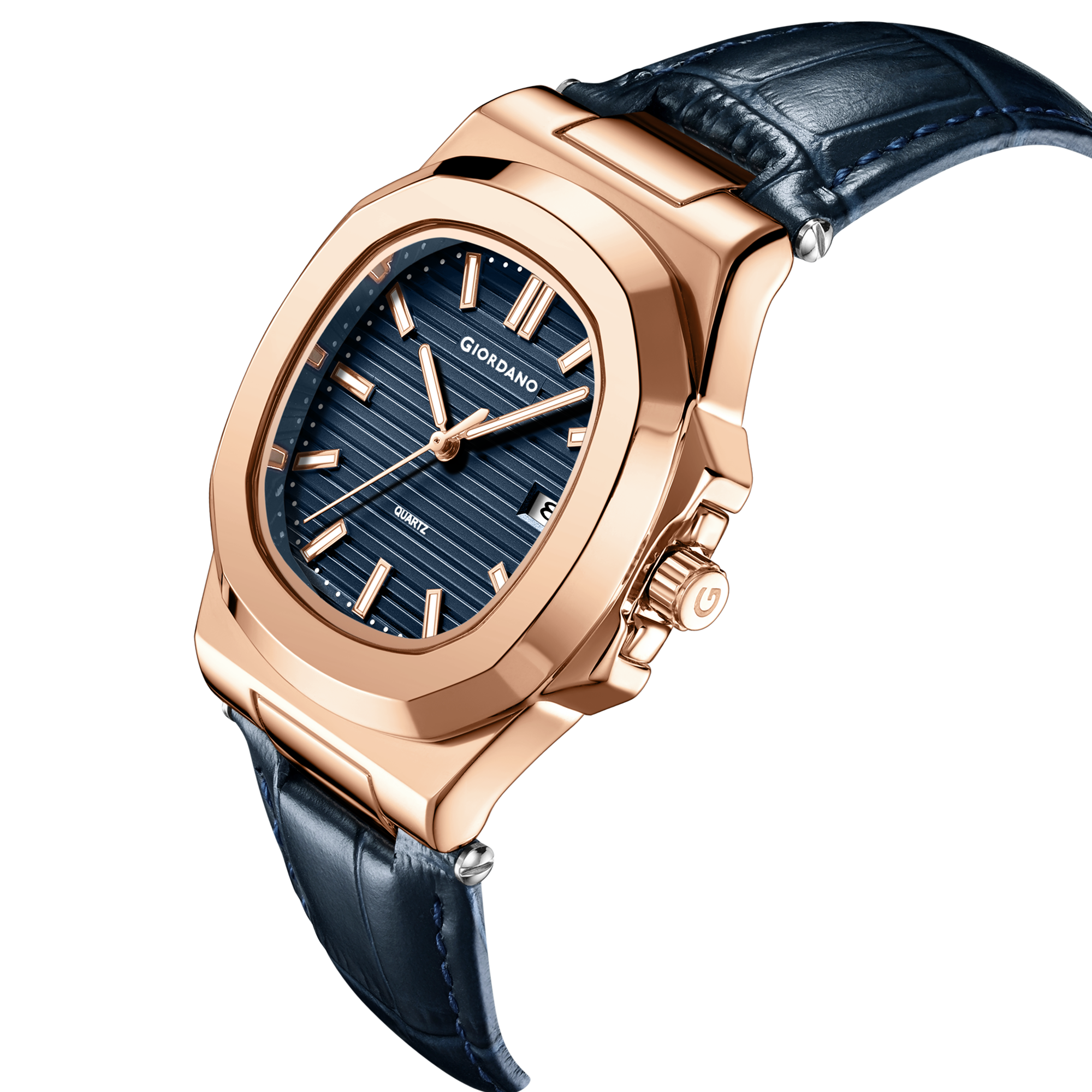 Giordano Analog Wrist Watch for Men Stylish Metal Strap with Water Resistant 3 Hand Mechanism for Men and Boys to Compliment Your Look/Ideal Gift for Male | GZ-50104-01